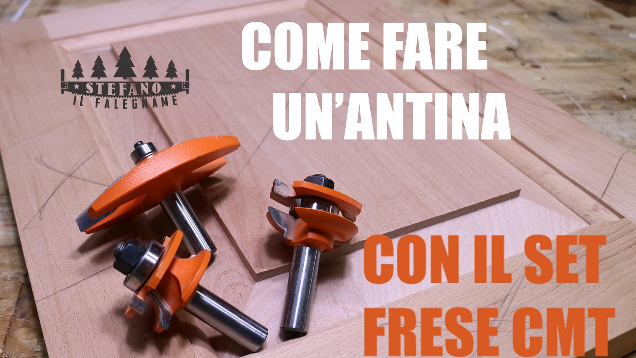 Come fare un'antina per mobile usando il set di frese CMT. FAI DA TE