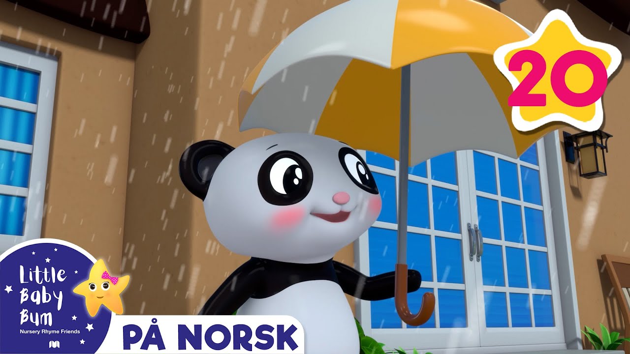 Regn regn gå din vei | Little Baby Bum Norsk | Babysanger | @LittleBabyBumNorsk