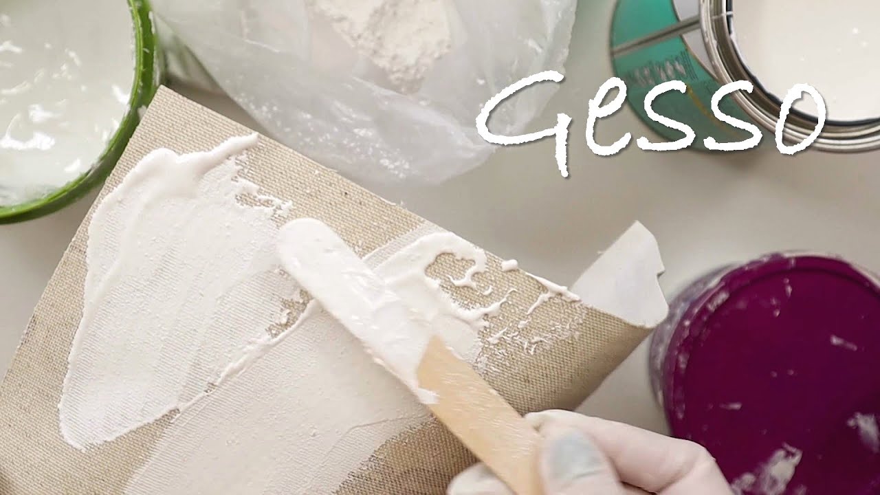 Cómo hacer GESSO - Qué es el gesso?