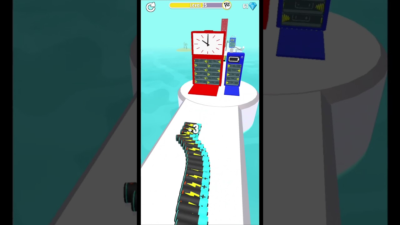 BATTERY RUNNER 3D 🔋🪫Lvl.25 2025 Android iOS #game #games #funnyvideo #funny #viralvideo #trending