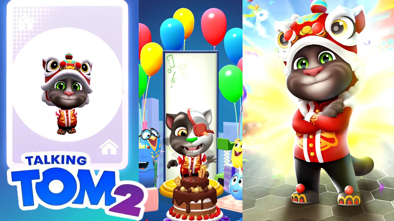 Lunar Tiger Tom Unlocked in Talking Tom 2 Lunar New Year update Gameplay Android ios 