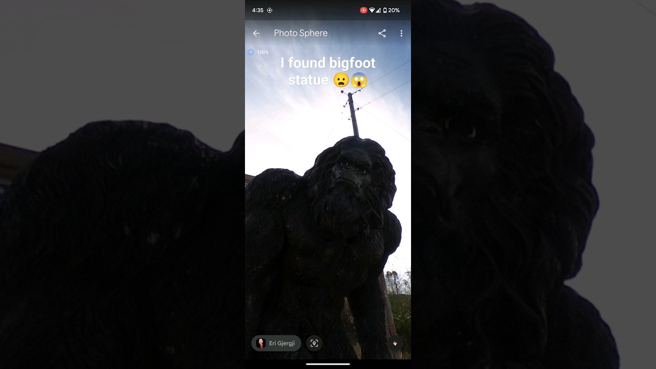 I found bigfoot statue | Google Earth #googleearth #map #shorts #ytshorts #trending #viral #scary