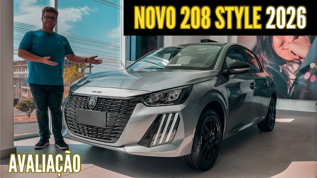 NOVO PEUGEOT 208 STYLE 2026 - A NOVA VERSÃO DE ENTRADA DO 208