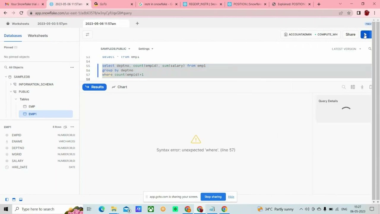 Snowflake SQL Interview Questions  Snowflake SQL Queries Deepdive class  2