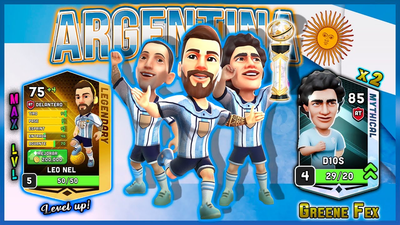 Mini Football | ARGENTINA: MESSI (MAX LEVEL)⬆️ | D10S x2 🏆