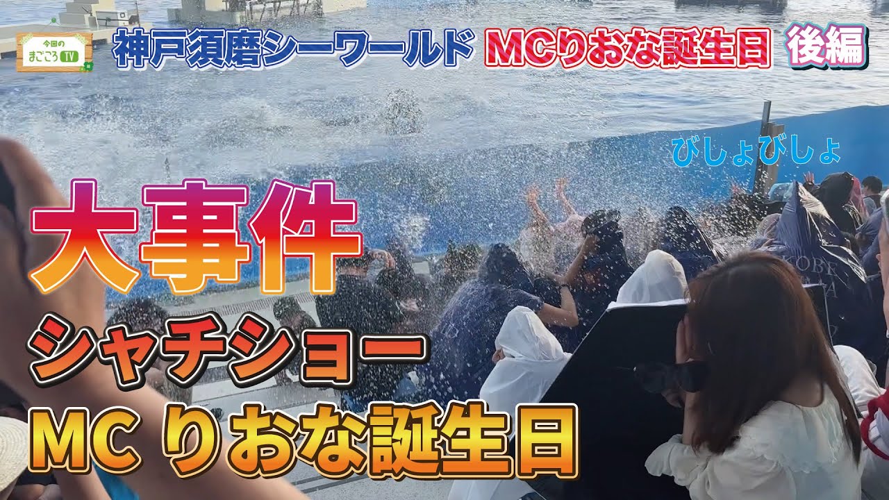 KOBE_SUMA_SEA_WORLDでびしょ濡れ大騒ぎ【まごころTV】りおなが行く♪