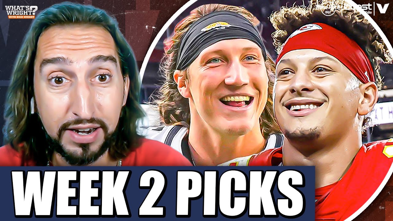 NFL Week 2 Picks: Nick Wright PREDICTS Eagles-Chiefs, Jaguars-Bengals, Falcons-Vikings & more!
