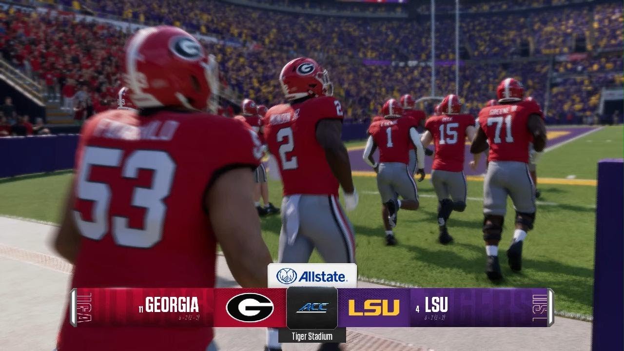 Week 11: 11 Georgia @ 4 LSU