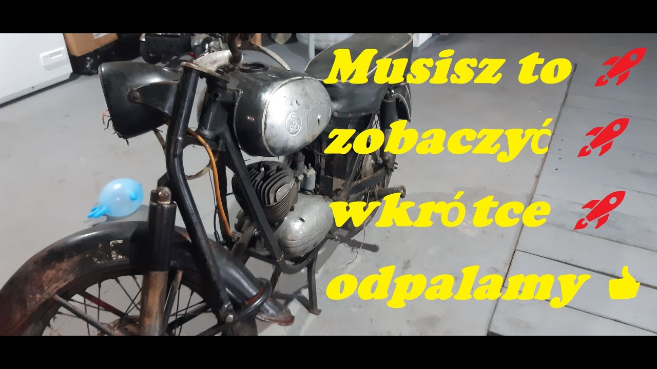 🏍🏍🏍SHL M11 175👍👍👍renowacja motocykla pełny remont full Restoration 1962r cz.1
