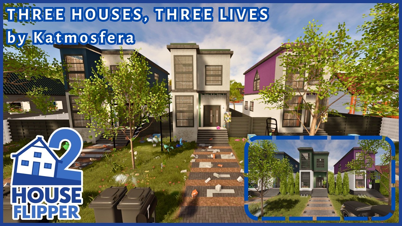 ✨Three Houses, Three Lives | House Flipper 2 (custom job by Katmosfera, longplay, community content)