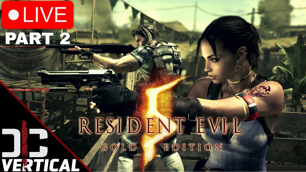 Vertical Live - Resident Evil 5 - Requiem Waiting Room - Part 2 Playthrough - 4k Texture Mod