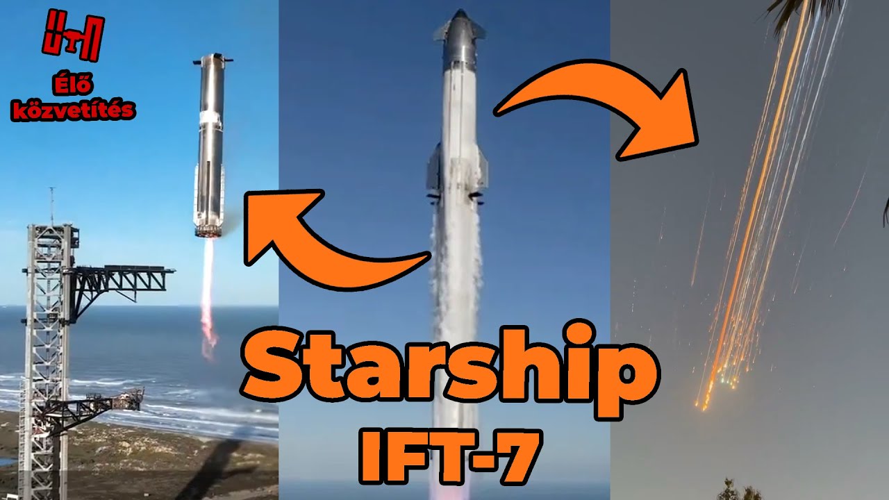 Starship IFT-7 tesztrep&uuml;l&eacute;s  |  62. &Eacute;LŐ k&ouml;zvet&iacute;t&eacute;s  |  ŰRKUTAT&Aacute;S MAGYARUL