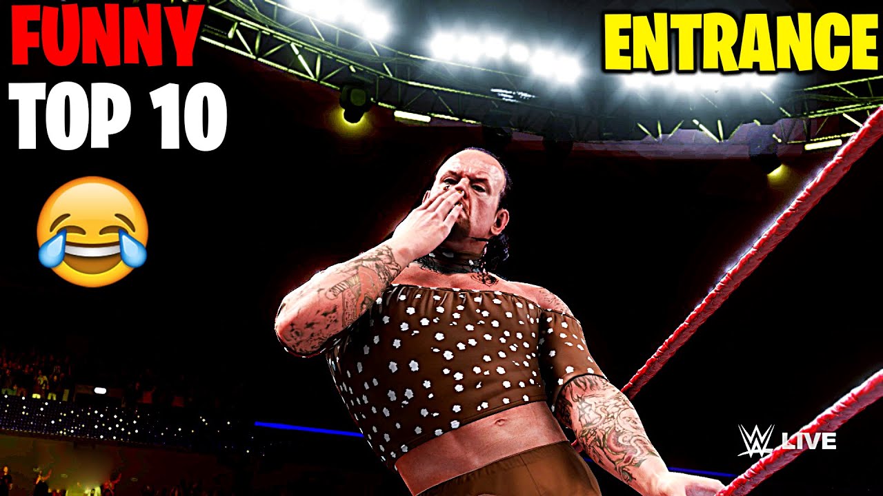 Top 10 Funny Entrance! WWE 2K20