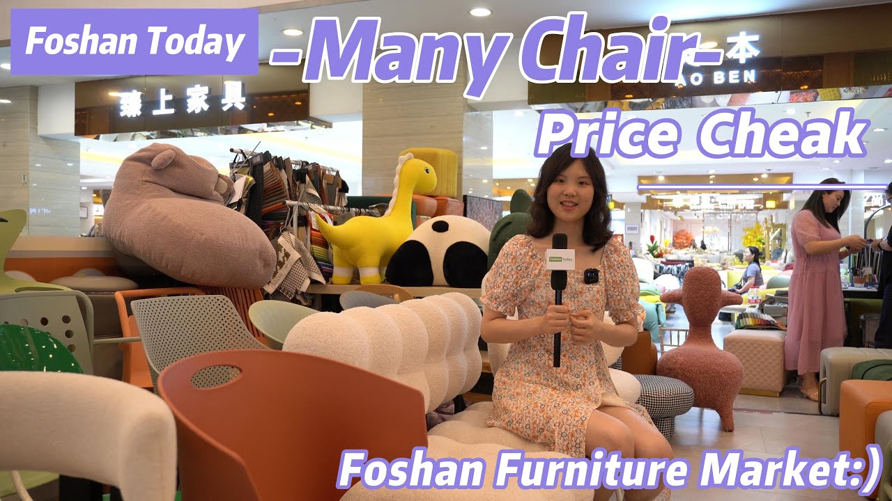 A supplier of Modern Tables and Chairs in Foshan Furniture market