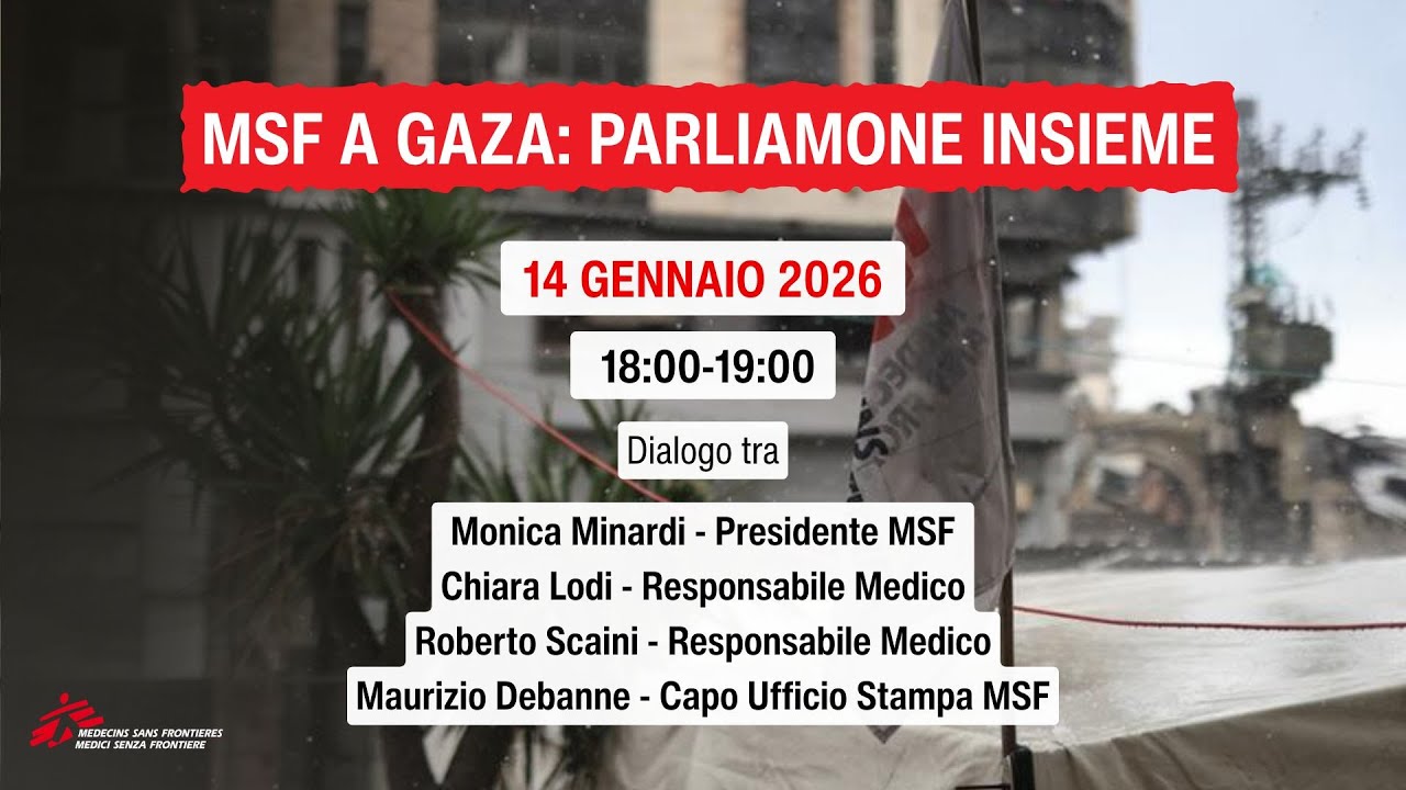MSF a Gaza: parliamone insieme