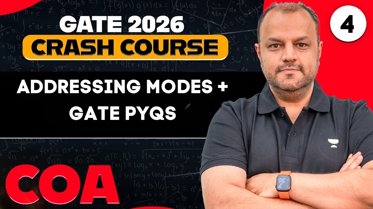 COA 04 | Addressing modes + GATE PYQs | GATE 2026 COA Crash Course | Bharat Acharya Sir