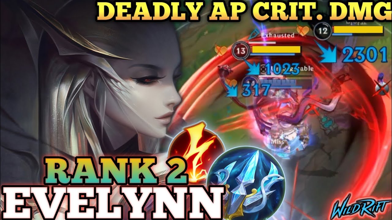EVELYNN SUPRISE ULT ASSASSINATION! ONE SHOT MVP BUILD - TOP 2 GLOBAL EVELYNN BY 부내나느 - WILD RIFT