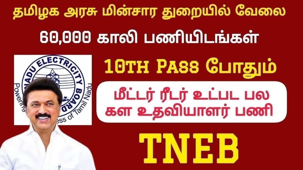 60000 Vacancy 🔥 TNEB Recruitment 2025 | Permanent Govt Job | TNEB Jobs 2025 in Tamilnadu