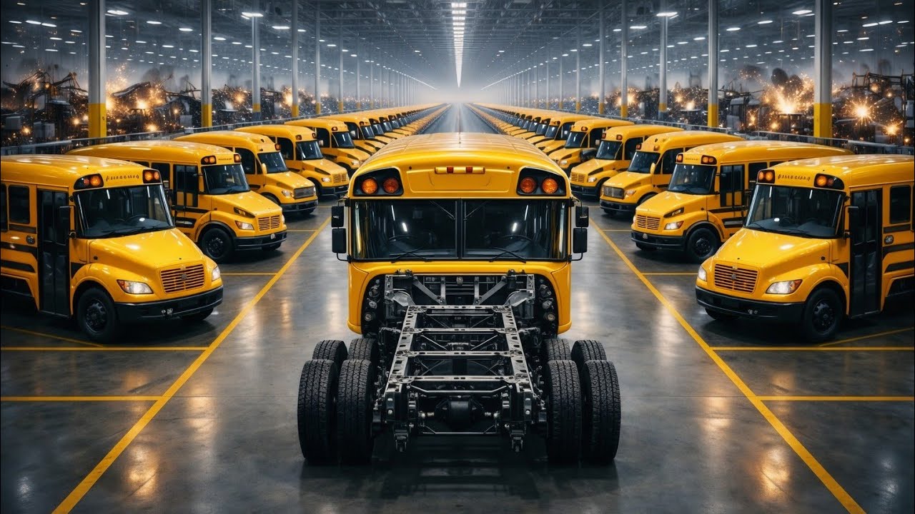 Why School Buses Are Built Like Tanks: Inside the Factory