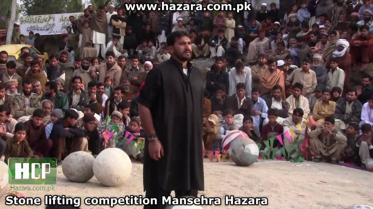 Hazara Traditional annual Stone lifting competition held in Mansehra