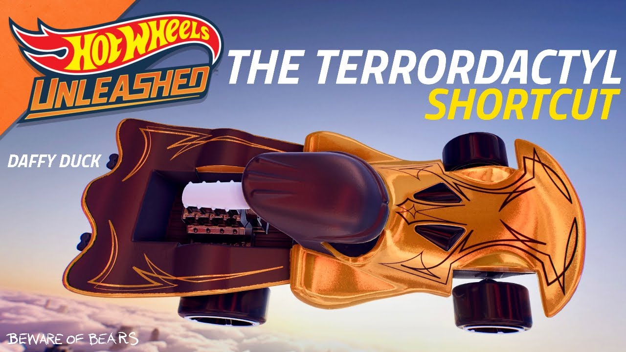 The Terrordactyl Shortcut + Daffy Duck | Hot Wheels Unleashed