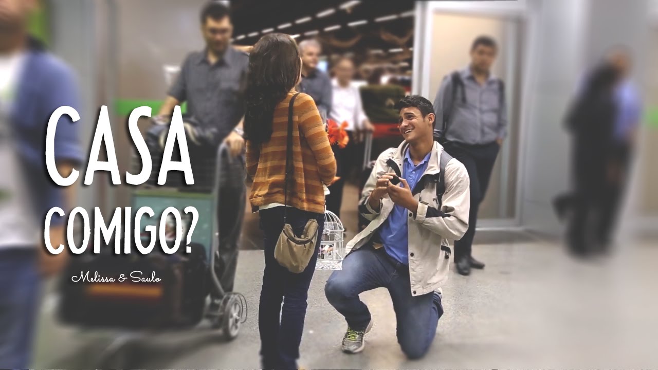 Pedido de casamento emocionante no Aeroporto de Brasília