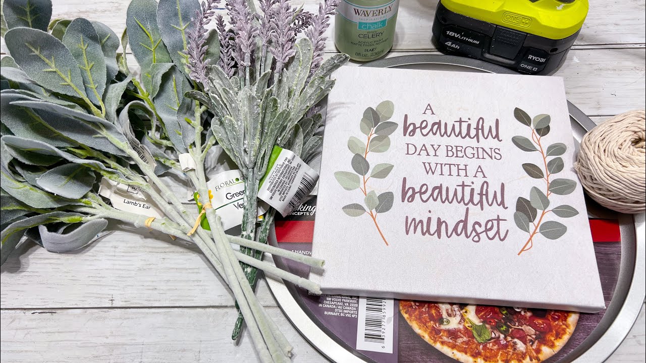 Dollar Tree Pizza Pan Makeover