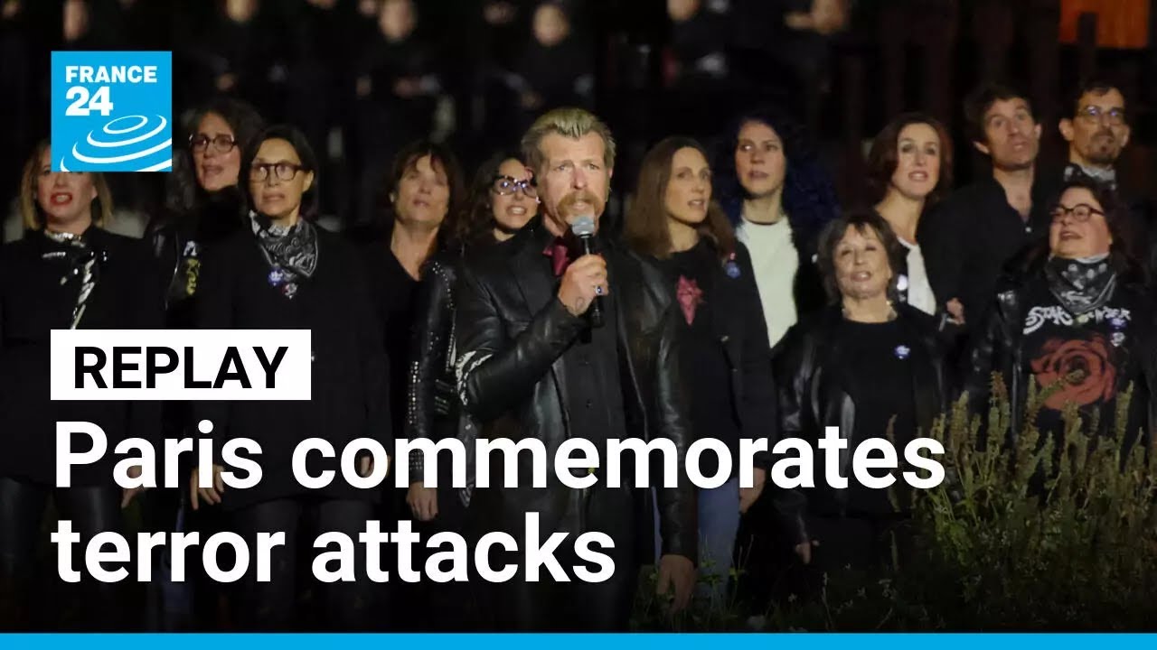 REPLAY: Ten years on from the November Paris terror attacks, France honours the victims