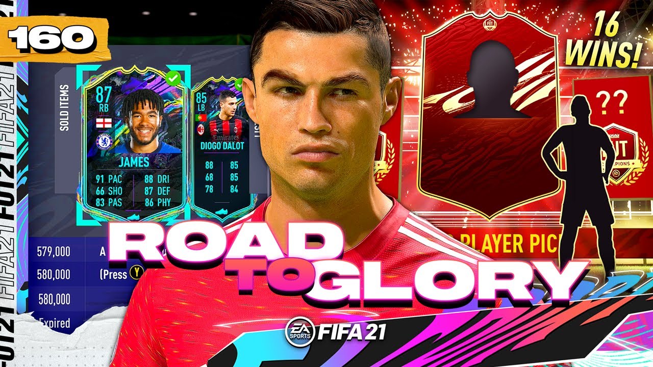 FIFA 21 ROAD TO GLORY #160 - 16 WINS = ANOTHER RED PLAYER PICK UNLOCKED!!