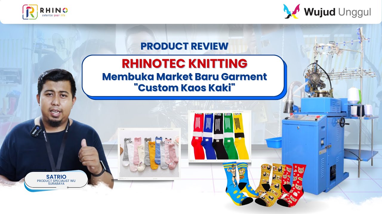 Mesin Kaos Kaki Rajut, Peluang Bisnis Baru! | Review Rhinotec Knitting