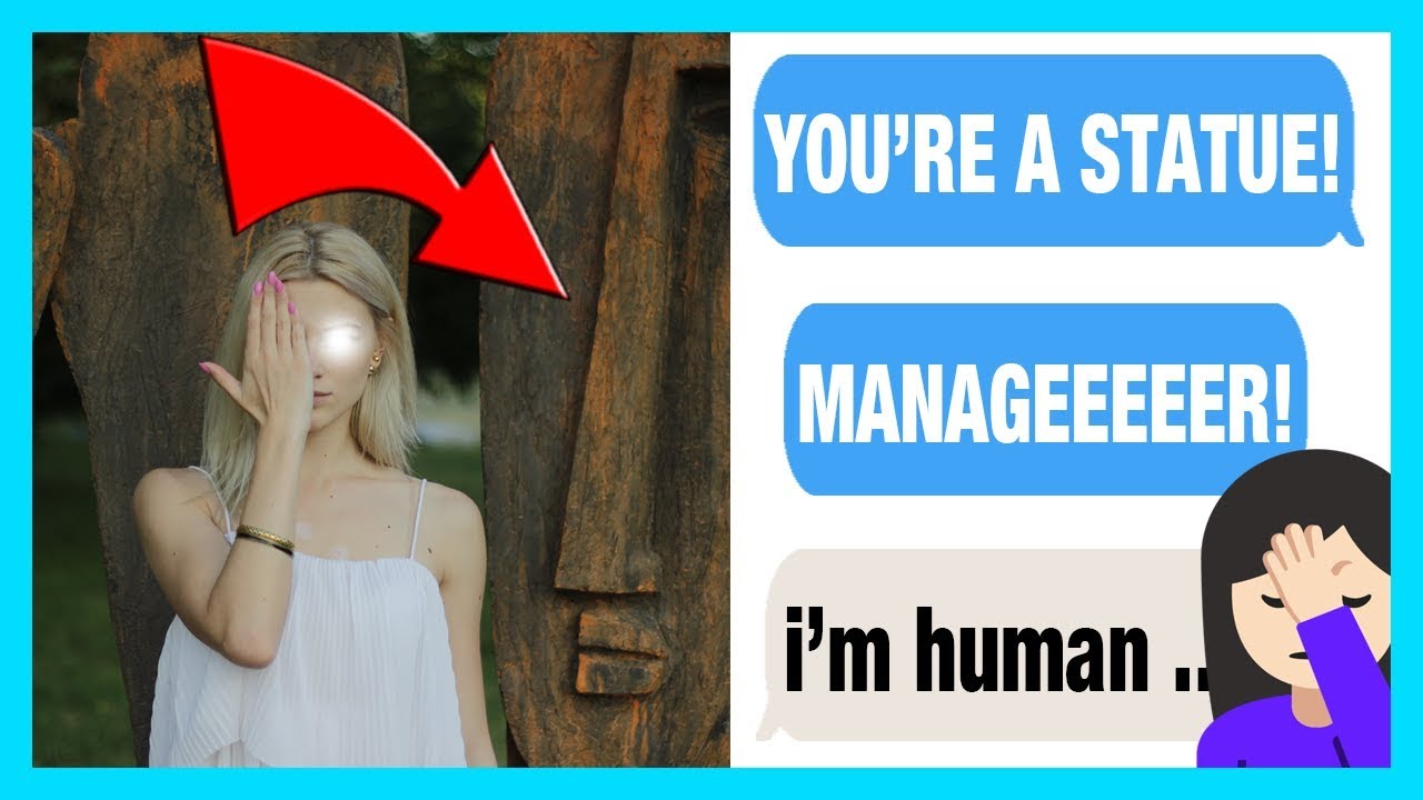r/idontworkherelady - KAREN THINKS I AM A STATUE! (Reddit IDontWorkHereLady)