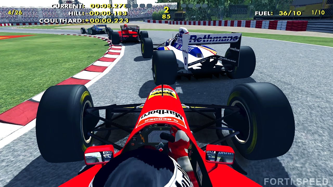 F1 1994 | Gerhard Berger Onboard | Montreal Canada | Ferrari 412T1 | F1 Challenge 99 02 | HD