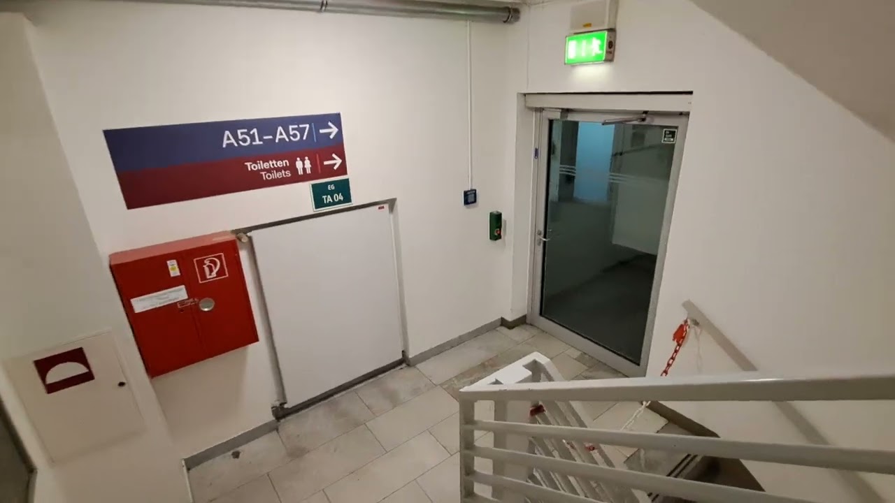 Secret entrance to gates that are hard to find at Dusseldorf Airport #DUS #Germany