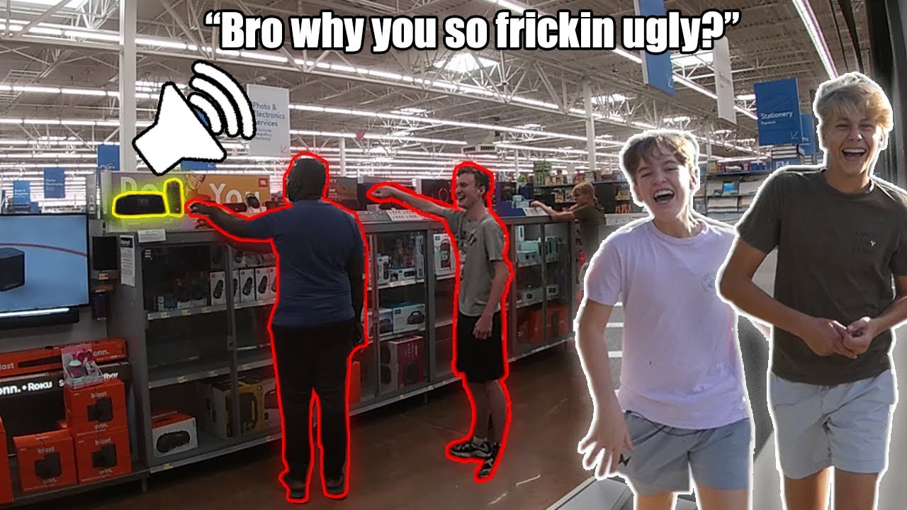 Подкалываем людей на колонках Walmart!