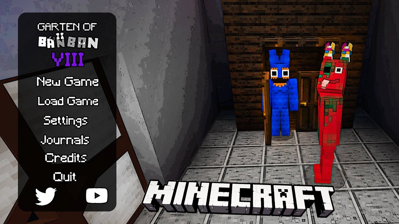 [New Map][Full Gameplay] Garten of Banban Chapter 8 Minecraft map