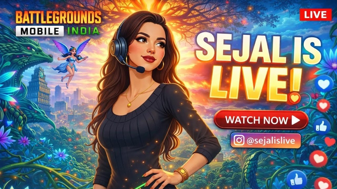 🎀 SEJALISLIVE |HEADPHONES ON | BGMI MARATHI LIVE#bgmilive#bgmi#rankpush#sejlislive