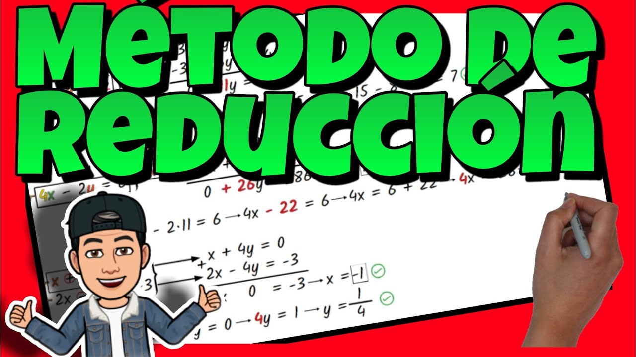 🔴 RESOLVER SISTEMAS de ECUACIONES LINEALES 2x2 | MÉTODO de REDUCCIÓN