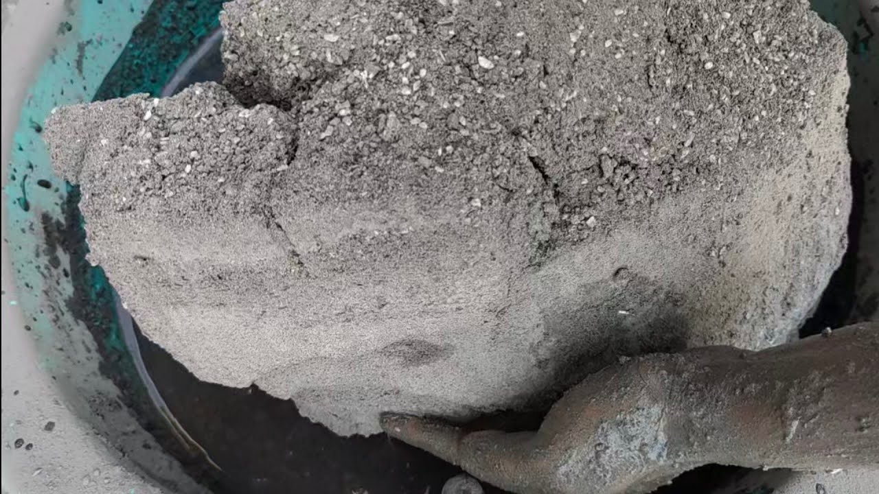 💯 Satisfaction Charcoalashes Smokey water 💦 crumbling Satisfying cement pouring | asasmr |