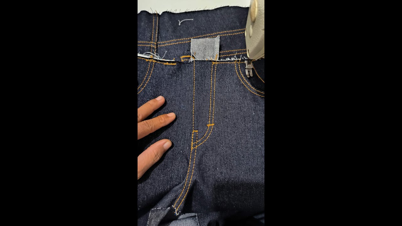 cara menjahit resleting celana jeans