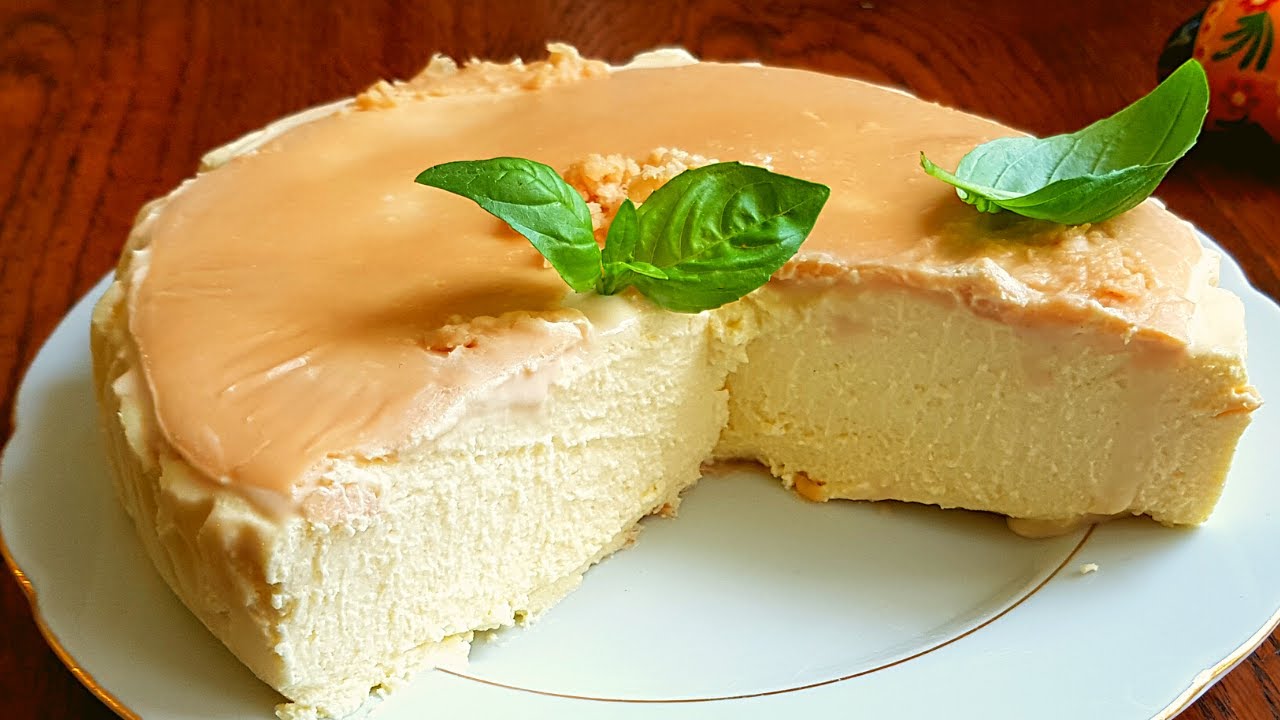 KETO SERNIK BEZ PIECZENIA NAJLEPSZY!! KETO SERNIK Z KARMELEM