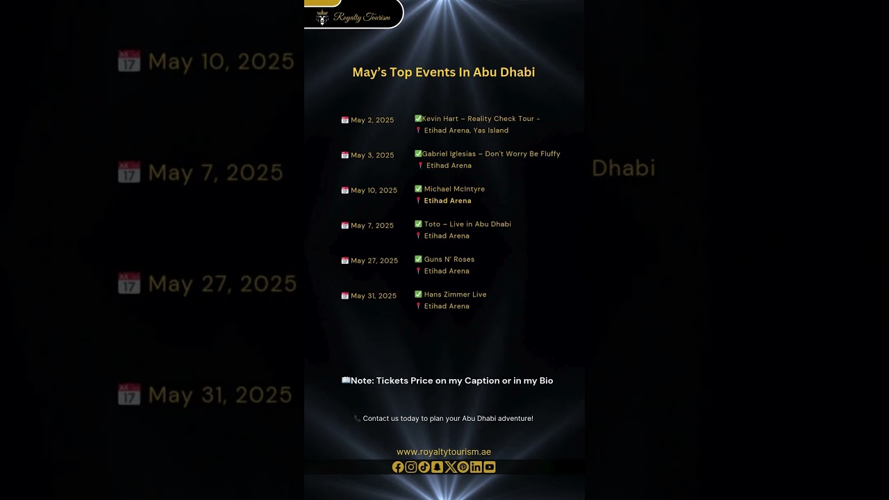 Abu Dhabi May 2025 events