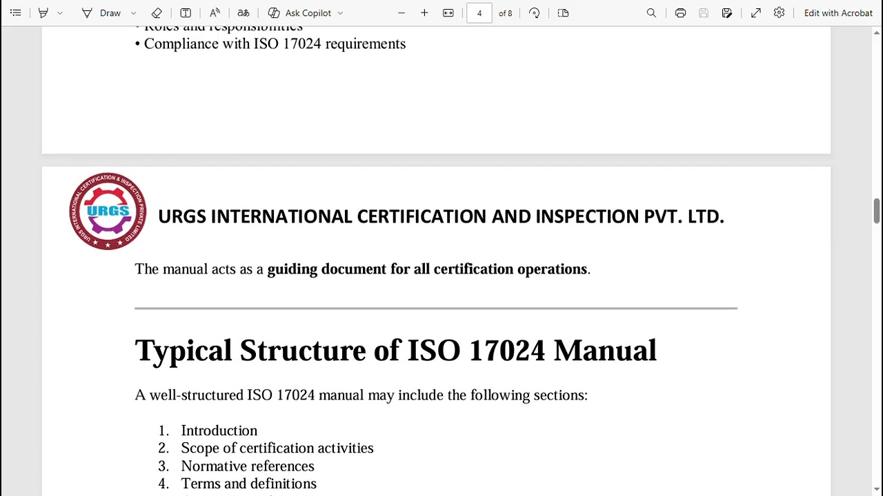 ISO 17024 Personnel Certification Documentation & Consultancy