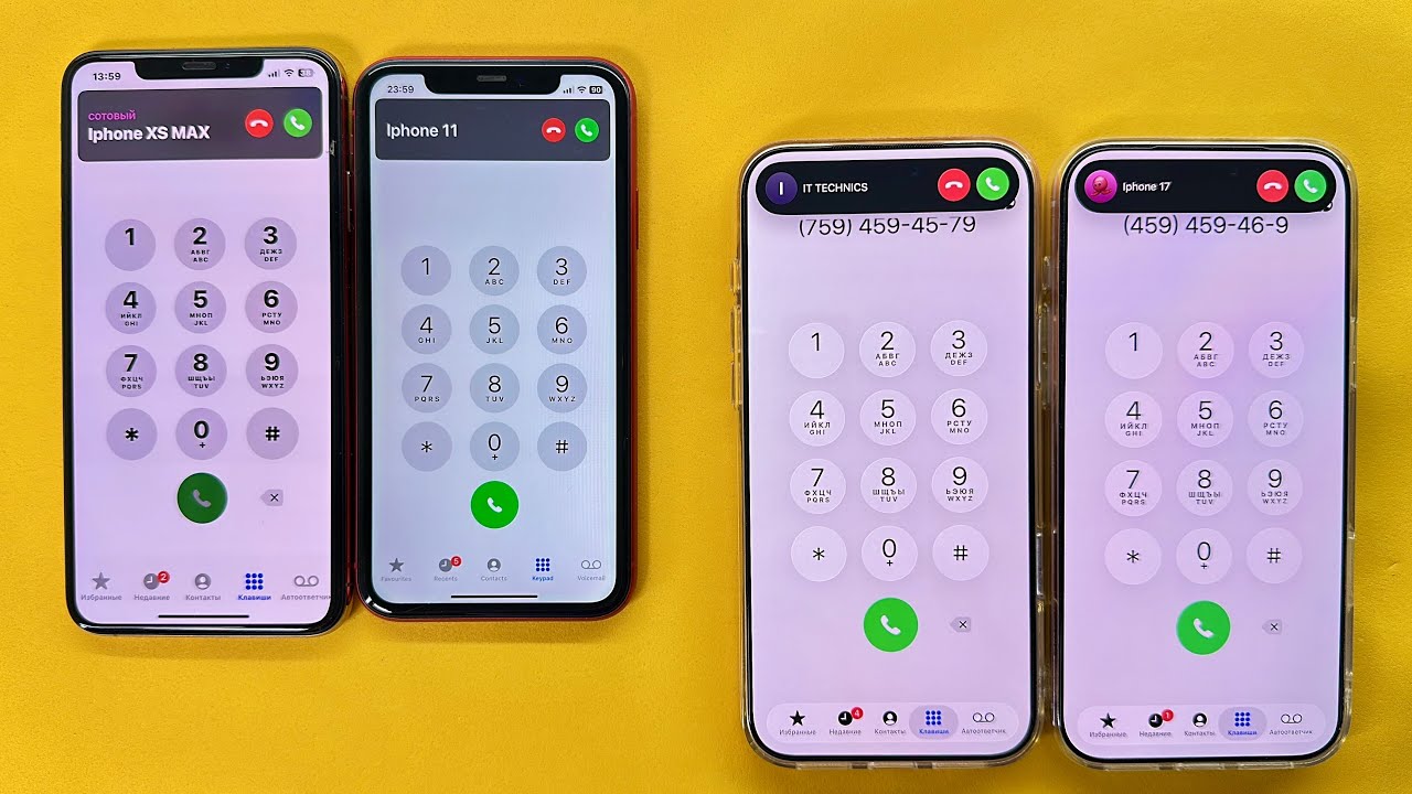 Two IPhone 17 Pro Max Incoming & Outgoing Call IPhone XS Max Double all at the Same Time iPhone 11