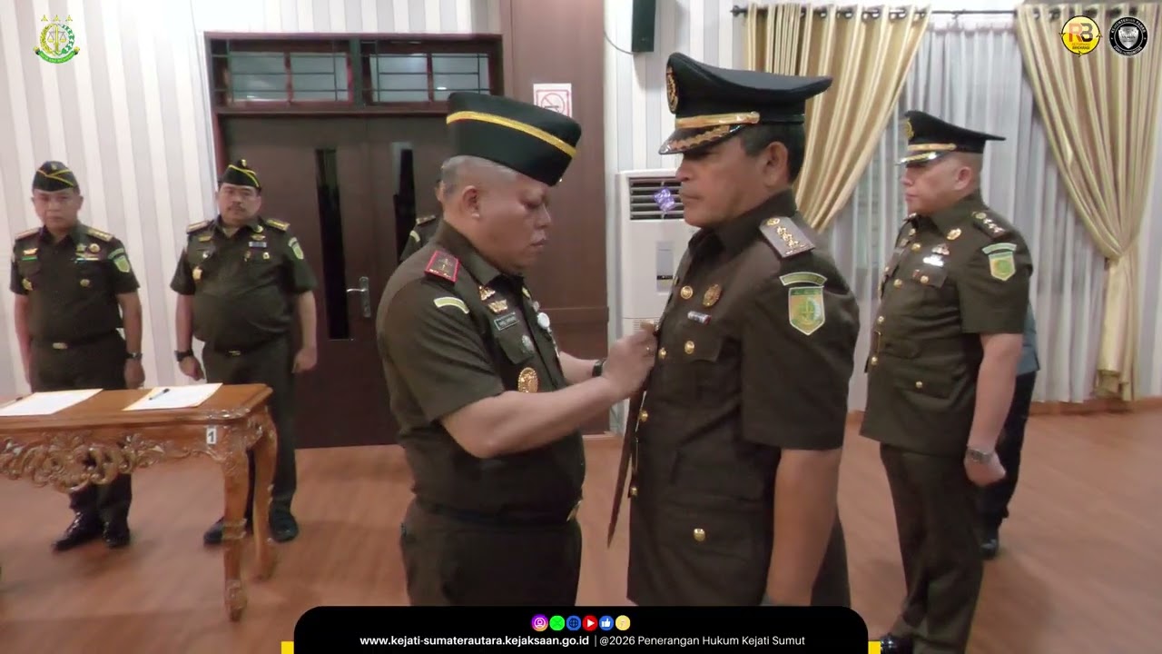Pelantikan dan Serah Terima Aspidsus dan Aspema hingga Kajari Medan