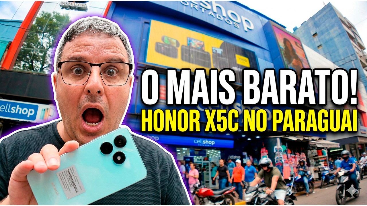 Celular mais barato do Paraguai com NFC e 2 ANOS de garantia Honor X5c