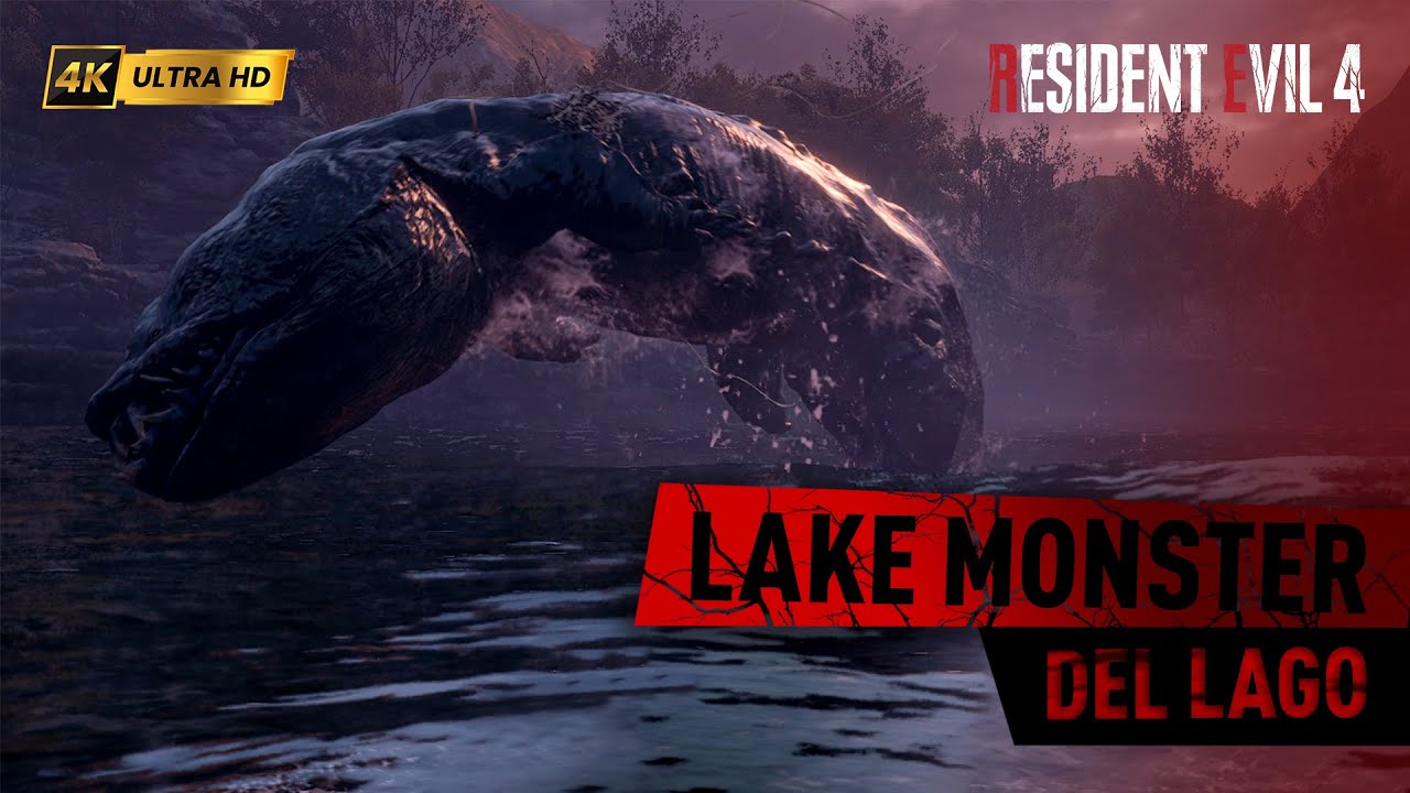 Lake Monster | Del Lago Boss Fight | Resident Evil 4 | 4K UHD