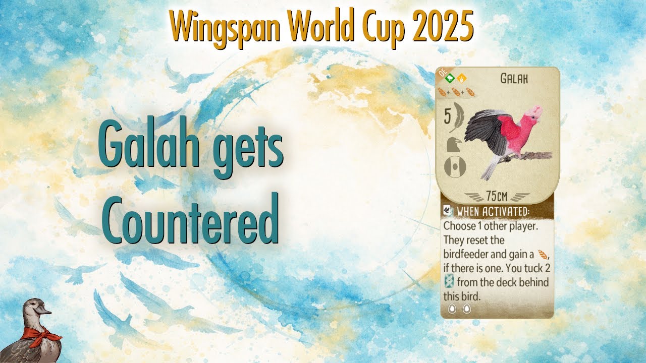 Galah gets Countered - Wingspan World Cup 2025 - Regional Stage vs DrGrainslove