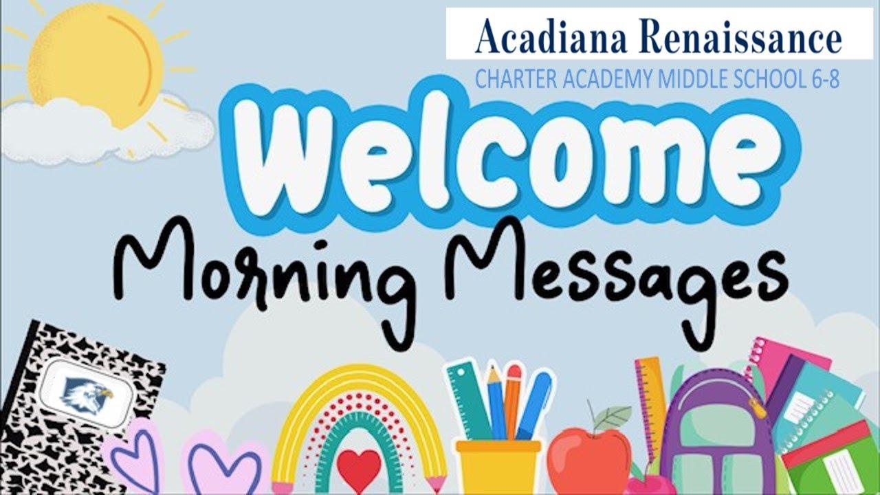 Middle School Announcements