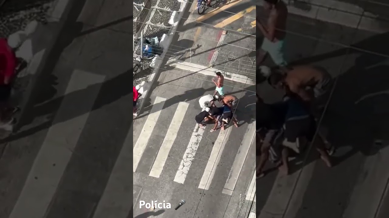 Arrast&atilde;o! Bandidos atacam turista na praia do Guaruj&aacute; em S&atilde;o Paulo