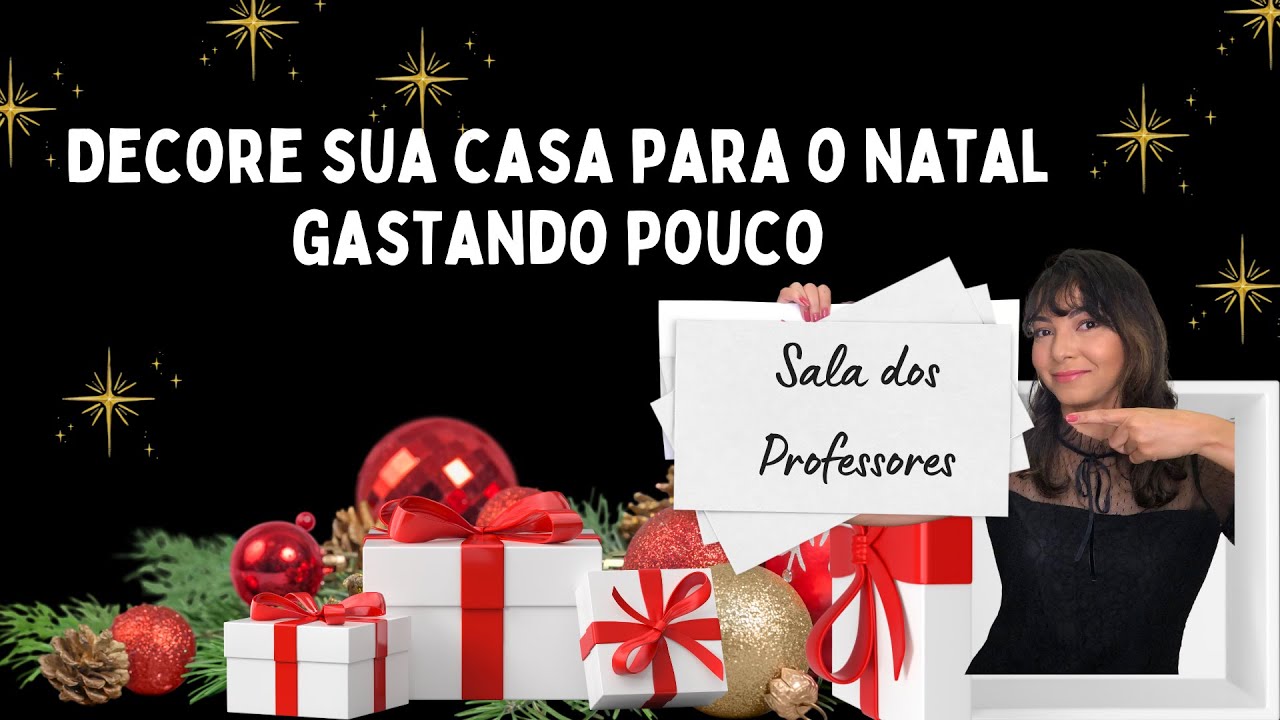 Como fazer decora&ccedil;&atilde;o de Natal f&aacute;cil e baratinha #saladosprofessores
